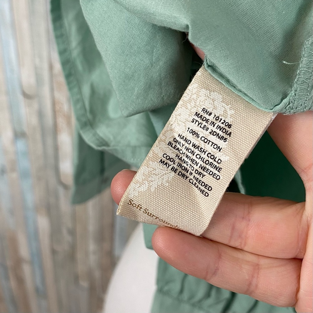 Soft Surroundings XS Embroidered Sequined Tassel Picturesque Blouse Top Boho - Picture 8 of 9